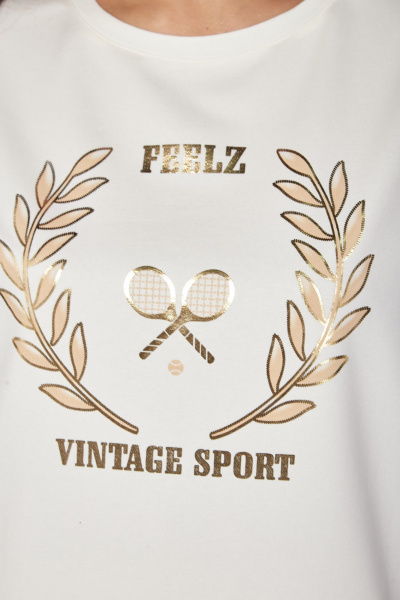 Летний комплект свободная футболка и брюки-палаццо TAiER 1194-1 - фото 5