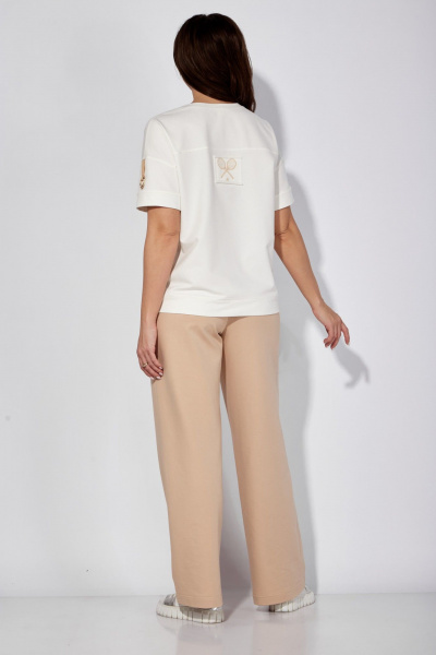 Летний комплект свободная футболка и брюки-палаццо TAiER 1194-1 - фото 4