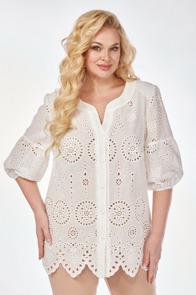 Блуза Элль-стиль 2290а белый - фото 5