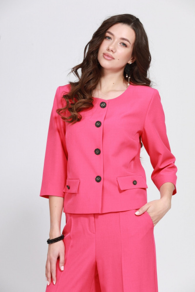 Брюки, жакет Твой имидж 1566 фуксия - фото 2