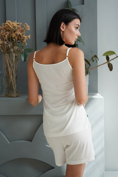 Топ, шорты Купалинка 675801.158-164 белый - фото 5