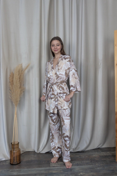 Брюки, рубашка, топ Купалинка 678201.158-164 к.набивка,дюна - фото 2