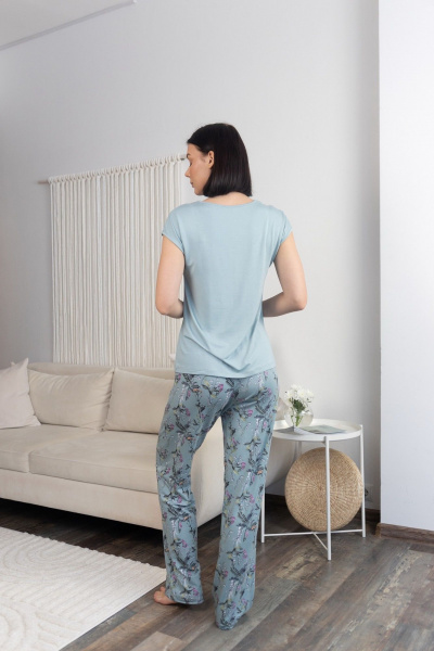 Брюки, майка Купалинка 681800.158-164 к.шалфей,набивка - фото 3