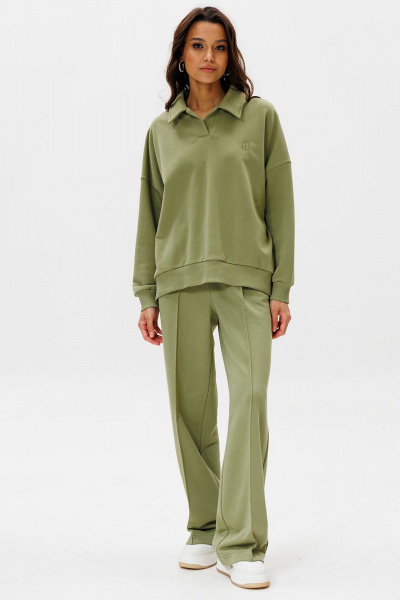 Брюки и свитшот из хлопка с воротником и стрелками GO F3075/26-02. 164-170 - фото 5