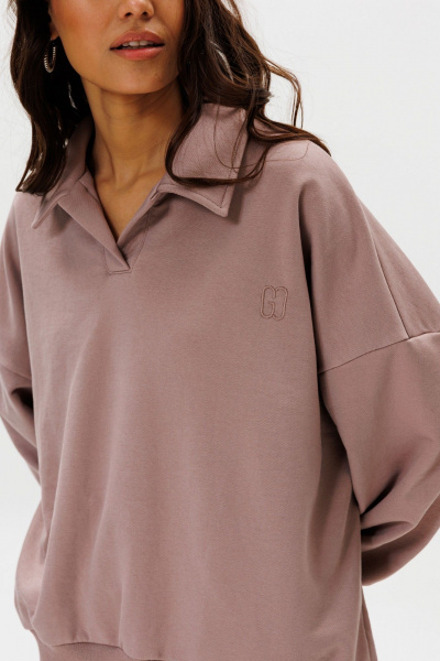 Брюки и свитшот из хлопка с воротником для делового образа GO F3075/04-03. 164-170 - фото 2