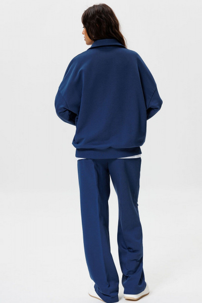 Брюки и свитшот из хлопка с вышивкой для повседневной носки GO F3077/20-01. 164-170 - фото 5