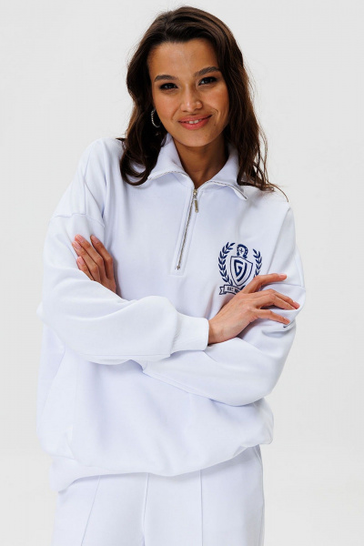 Брюки и свитшот из трикотажа с воротником для летней одежды GO F3077/01-01. 170-176 - фото 4