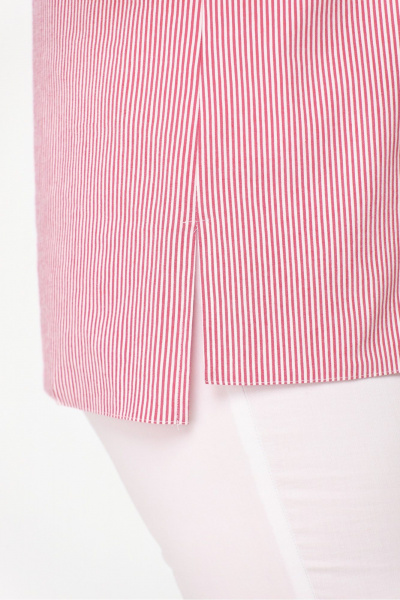 Блуза с коротким рукавом из текстиля для летнего гардероба DaLi 4228 бело_красный - фото 4