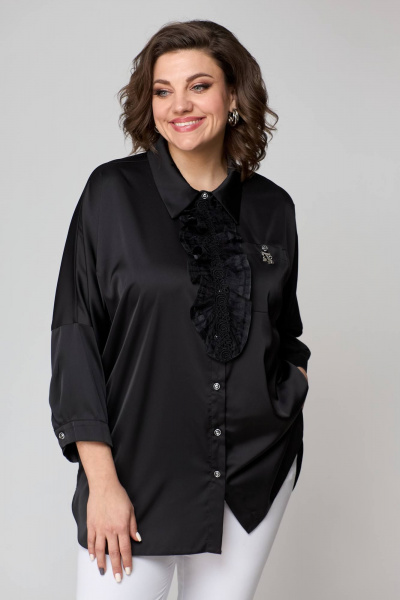 Блуза Solomeya Lux 942а черный - фото 6