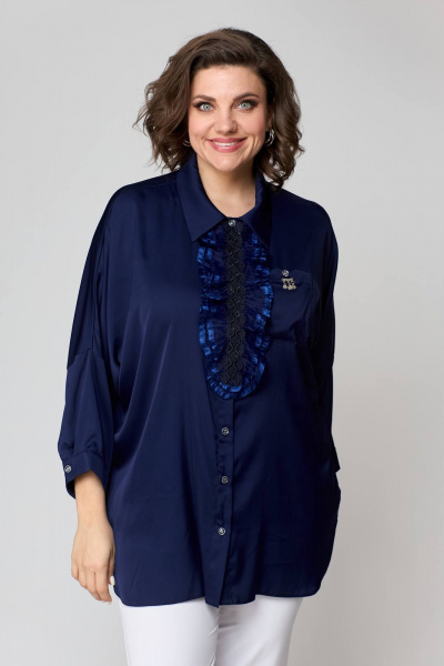 Блуза Solomeya Lux 942а темно-синий - фото 1