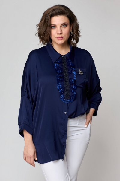 Блуза Solomeya Lux 942а темно-синий - фото 3