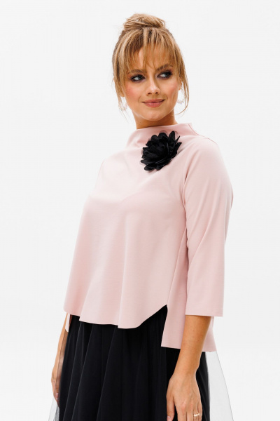 Блуза, юбка Mubliz 137 пудра - фото 7