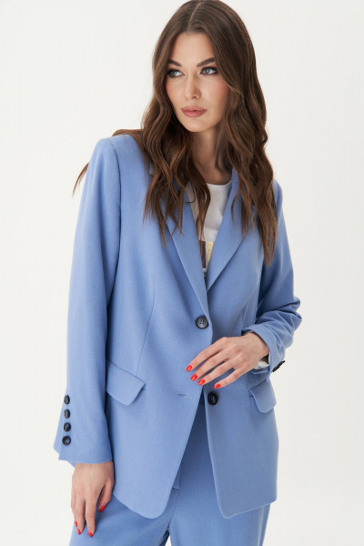 Брюки и жакет кэжуал из текстиля, классика, демисезон Fantazia Mod 4808 - фото 4