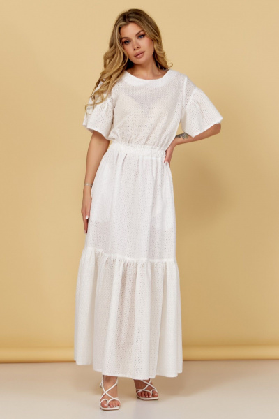 Летнее максиплатье с карманами и поясом Медея и К 2256 - фото 7