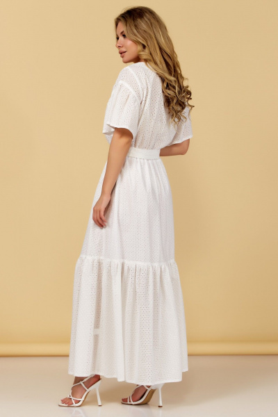 Летнее максиплатье с карманами и поясом Медея и К 2256 - фото 6