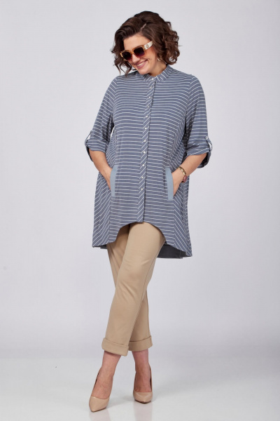 Блуза SOVITA 1186 голубой - фото 6