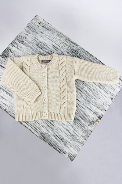 Детский комплект из шерсти и трикотажа с брюками и жакетом Полесье С6761-23 4С0662-Д43 92 экрю - фото 3