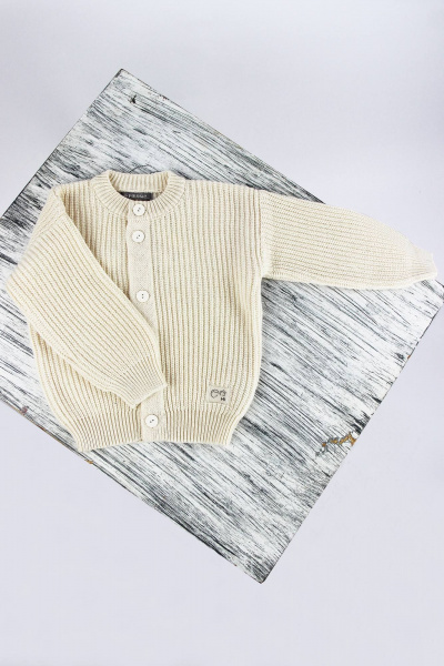 Детский комплект из шерсти и трикотажа с брюками и жакетом Полесье С6761-23 4С0662-Д43 86 экрю - фото 3