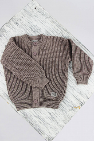 Детский комплект брюки и жакет из шерсти и трикотажа Полесье С6761-23 4С0662-Д43 80 бархан - фото 2