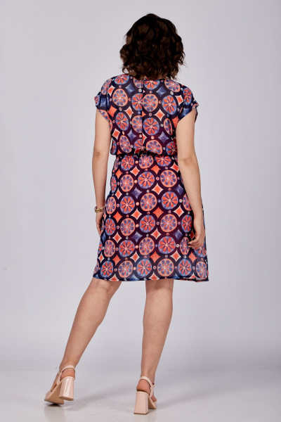 Платье по линии талии с комбинированной отделкой и удлиненными бретелями SOVITA 1189-2 - фото 9