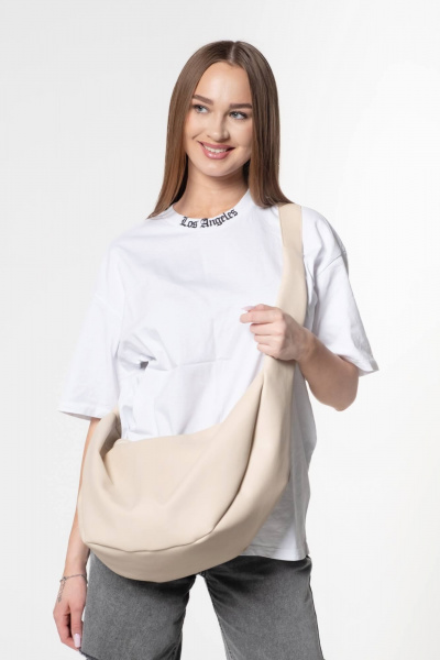 Бежевая экокожаная сумка универсальная на каждый день MT.Style Dolly BEZ - фото 3