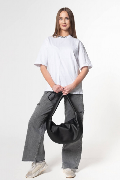 Черная кожаная сумка классическая на каждый день MT.Style Dolly BLACK - фото 1