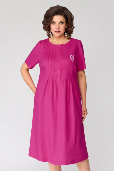 Платье Мишель стиль 1115-1 фуксия - фото 7