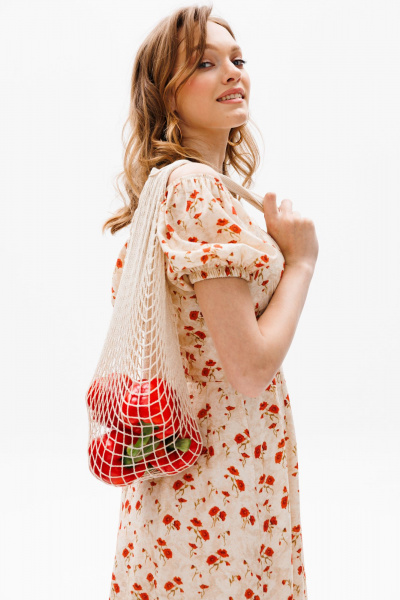 Платье EOLA 2601 бежевый_принт - фото 8