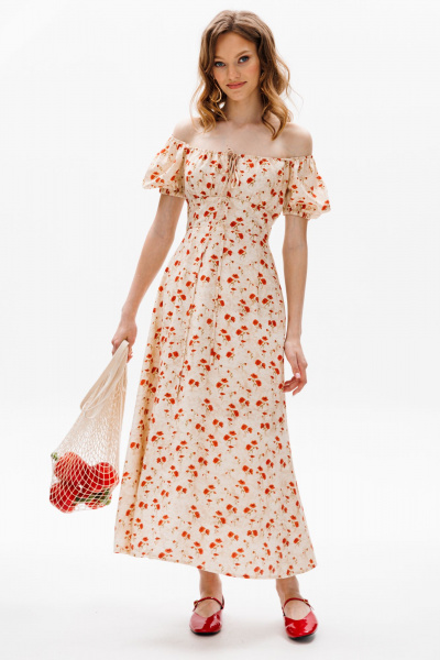 Платье EOLA 2601 бежевый_принт - фото 1