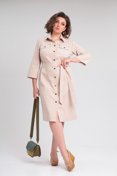 Платье Lady Secret 3725 бежевый - фото 4