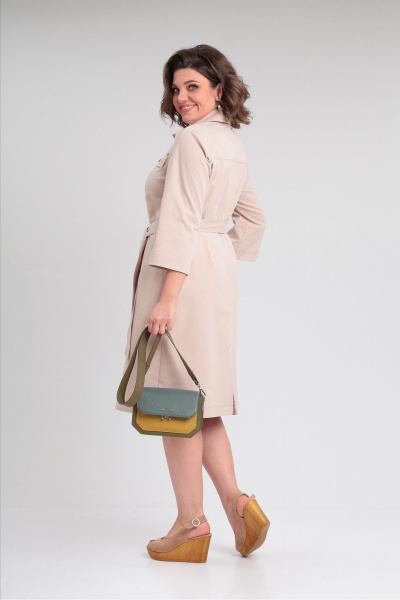 Платье Lady Secret 3725 бежевый - фото 6