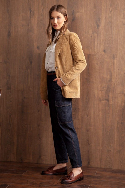 Блейзер Nova Line 10107 бежевый - фото 2