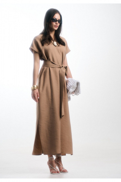 Платье, пояс MilMil 1113 какао - фото 6