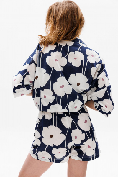 Блуза, шорты EOLA 2627 синий_принт - фото 13