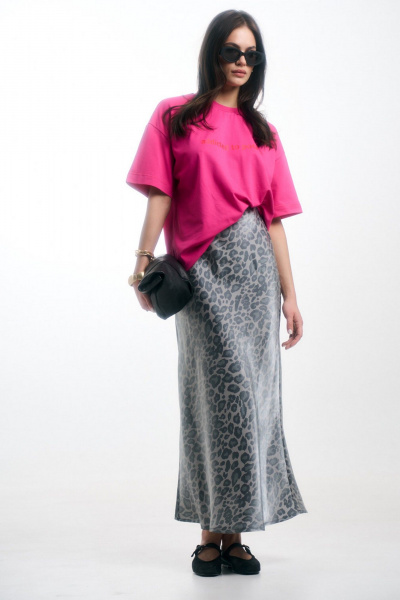 Юбка MilMil 1118 серый_леопард - фото 6