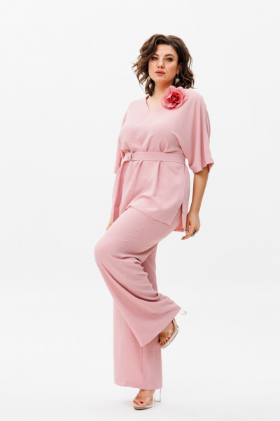 Блуза Anelli 1394 пудра - фото 4