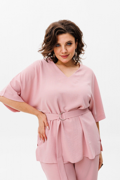 Блуза Anelli 1394 пудра - фото 1