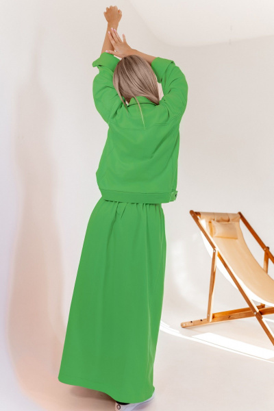 Жакет, юбка Amberа Style 2017z яблоко - фото 2