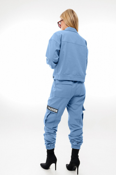 Джинсовые брюки и жакет свободного силуэта для повседневности Ambera Style 2045в - фото 2