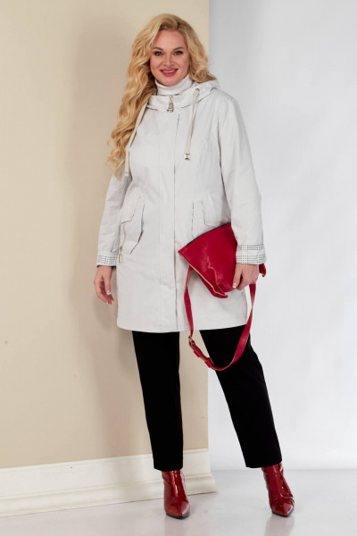 Плащ Shetti 2146 светло-серый - фото 1