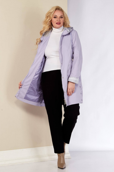 Плащ Shetti 2146 лиловый - фото 7