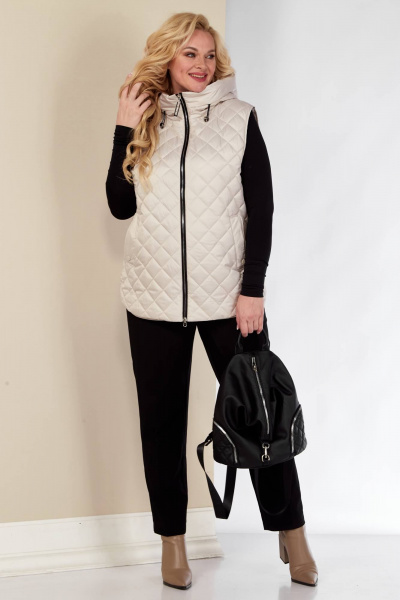 Жилет Shetti 2149 молочный - фото 6
