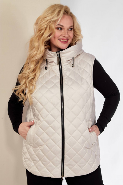 Жилет Shetti 2149 молочный - фото 4