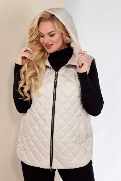 Жилет Shetti 2149 молочный - фото 1