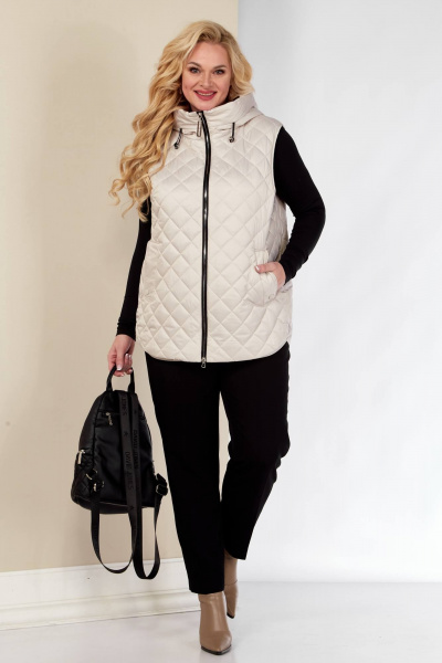 Жилет Shetti 2149 молочный - фото 3
