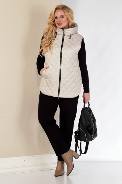 Жилет Shetti 2149 молочный - фото 2