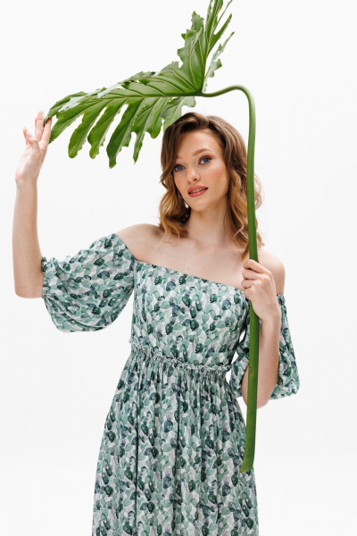 Платье EOLA 2639 молочный_принт - фото 7