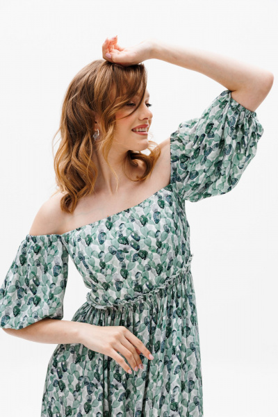 Платье EOLA 2639 молочный_принт - фото 5