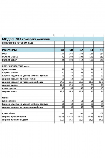 Летний деловой комплект из жакета, брюк и майки из текстиля БагираАнТа 943 голубой - фото 4