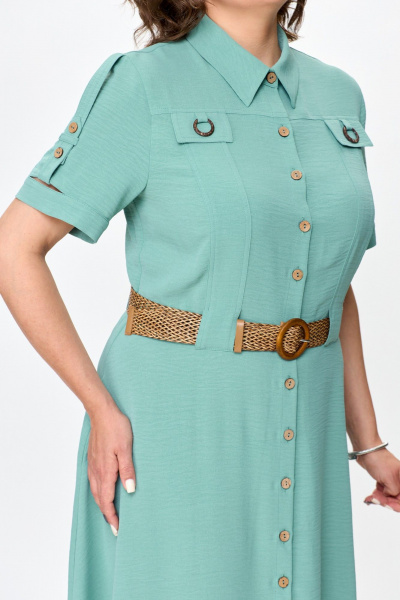 Платье Moda Versal П2298 полынь - фото 7